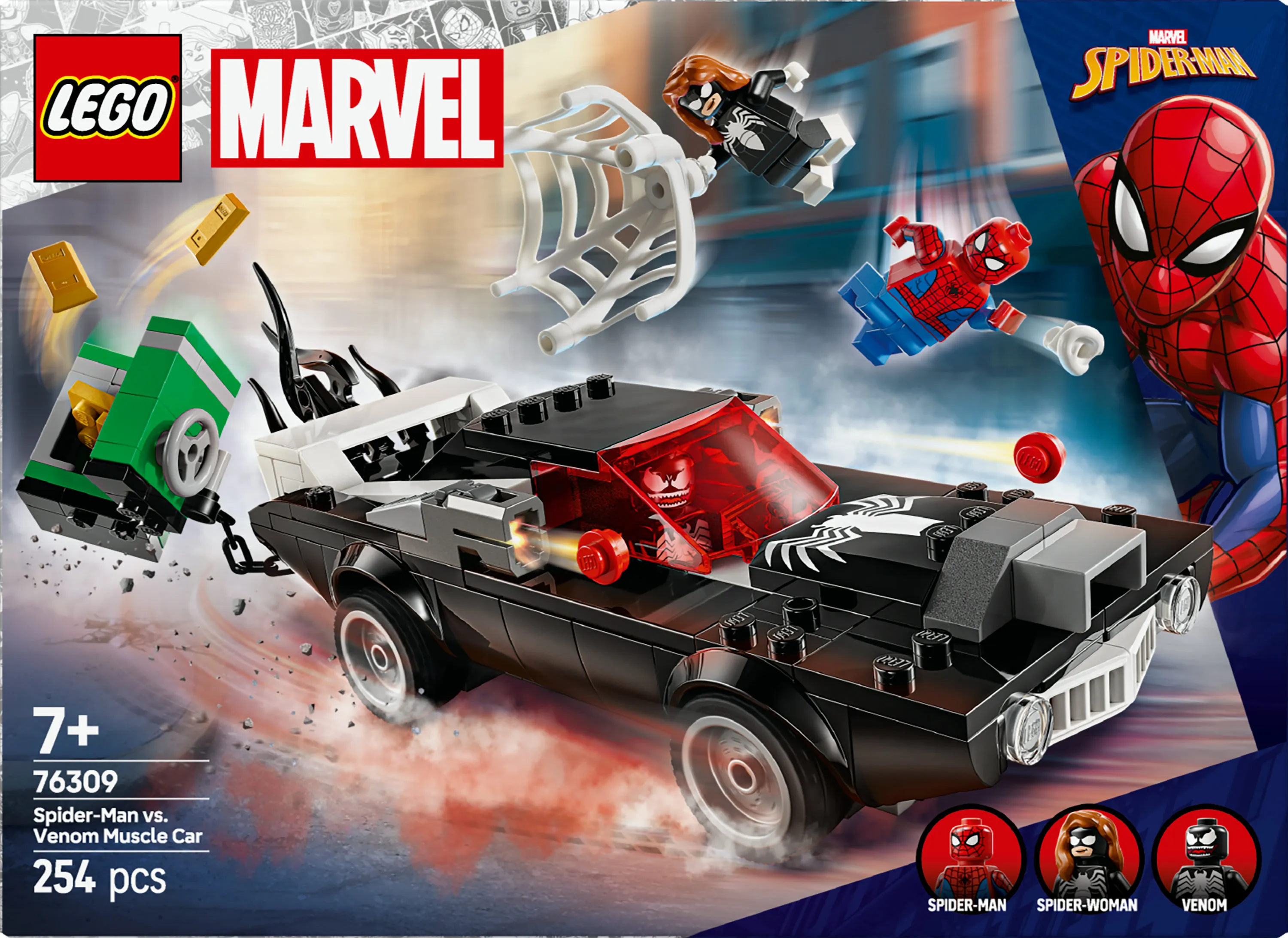 LEGO Marvel Spider-Man vs. Venom Muscle Car 76309