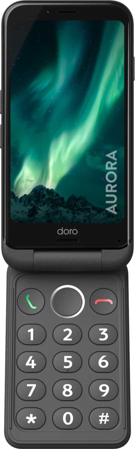 Doro Aurora A21 4G, Android - mobiltelefon, Grafit-gr&aring;