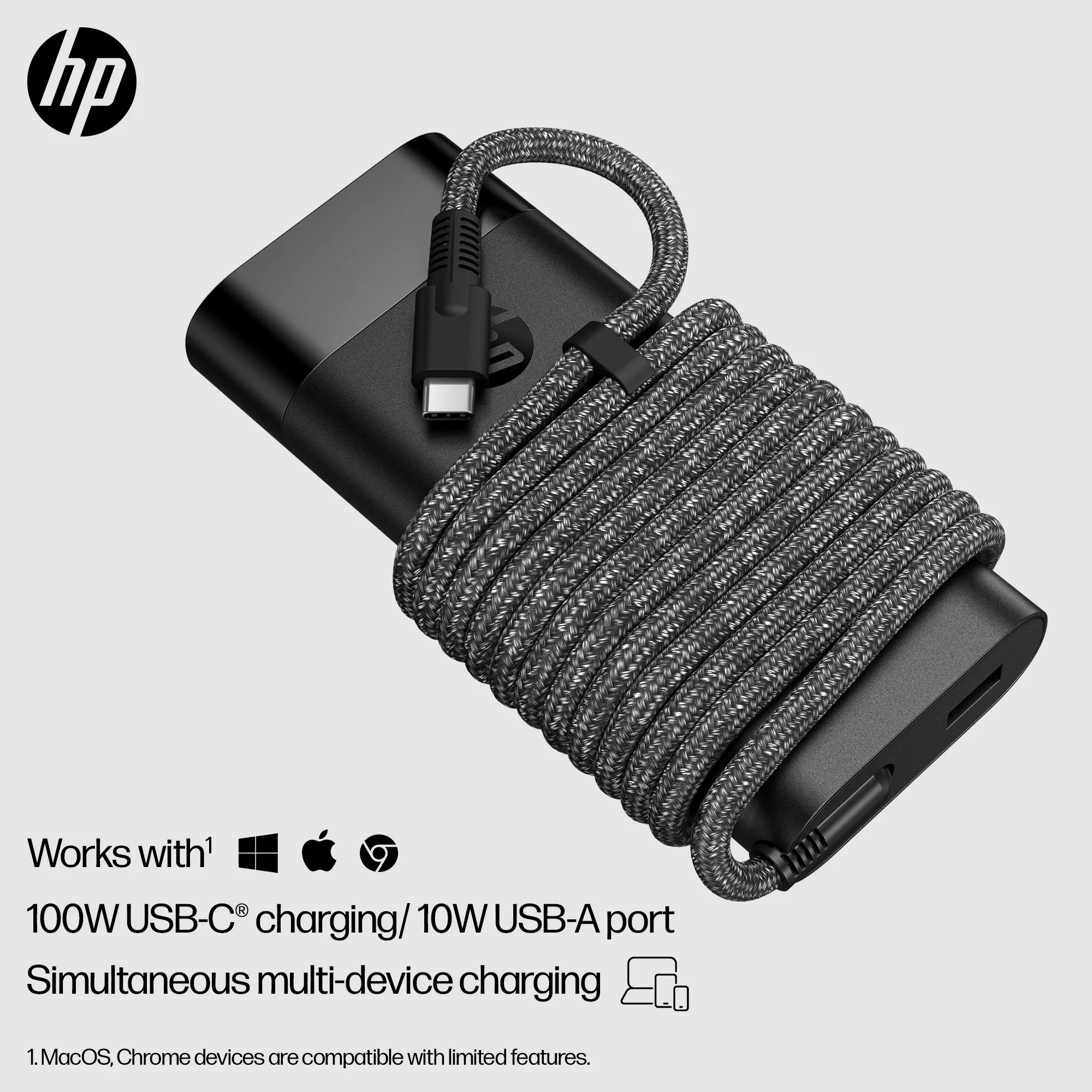 HP USB-C 110W Laptop Charger