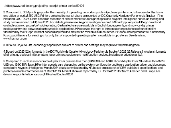 HP LaserJet M209d Printer Mono Duplex laser A4 600x600dpi 29ppm 150sheets USB