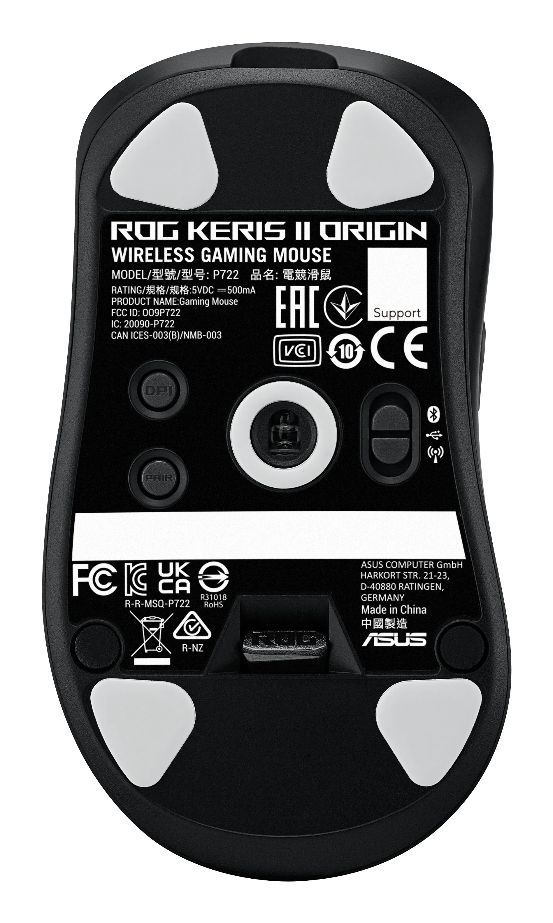 Asus ROG Keris II Origin - wreless gaming mouse, Black