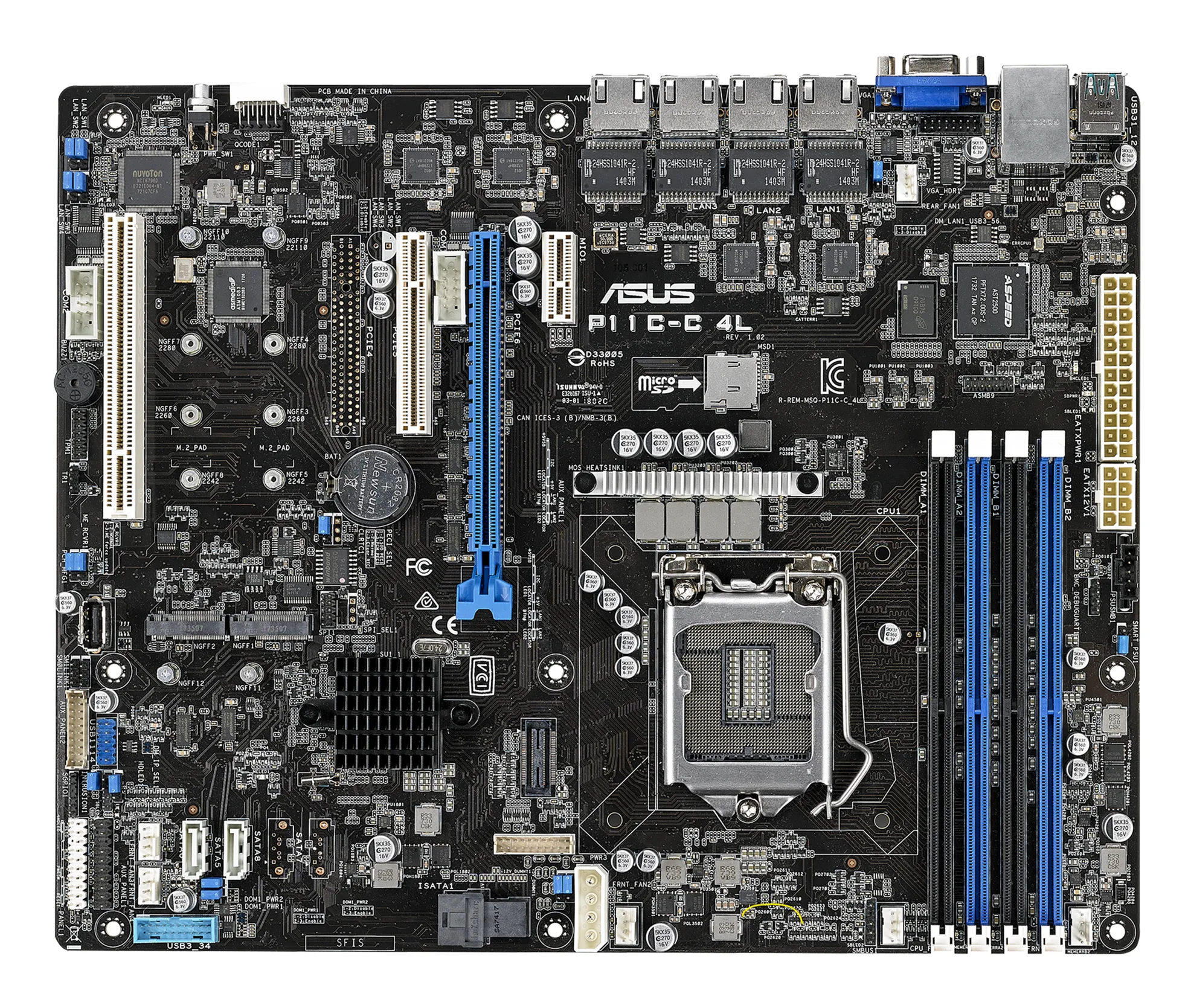 Asus P11C-C/4L LGA 1151 ATX Motherboard