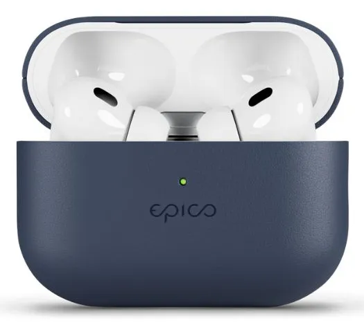 Epico Leather Case, AirPods Pro (2nd Gen) - Case, Blue