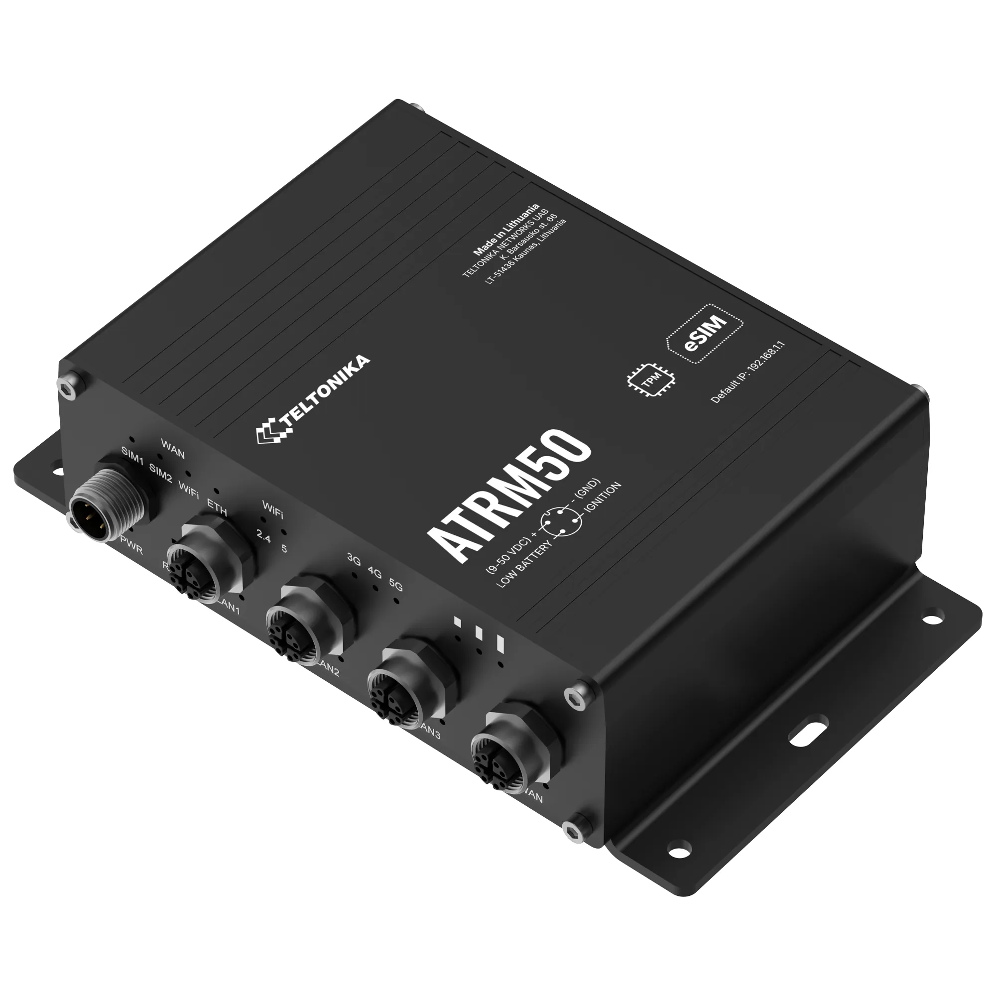 Teltonika ATRM50 - Industrial 5G router, Black