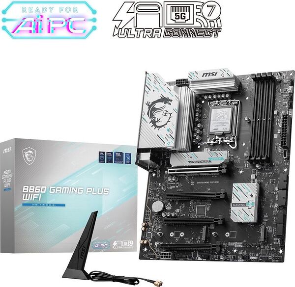 MSI B860 GAMING PLUS WiFi 7 LGA 1851 ATX moderkort