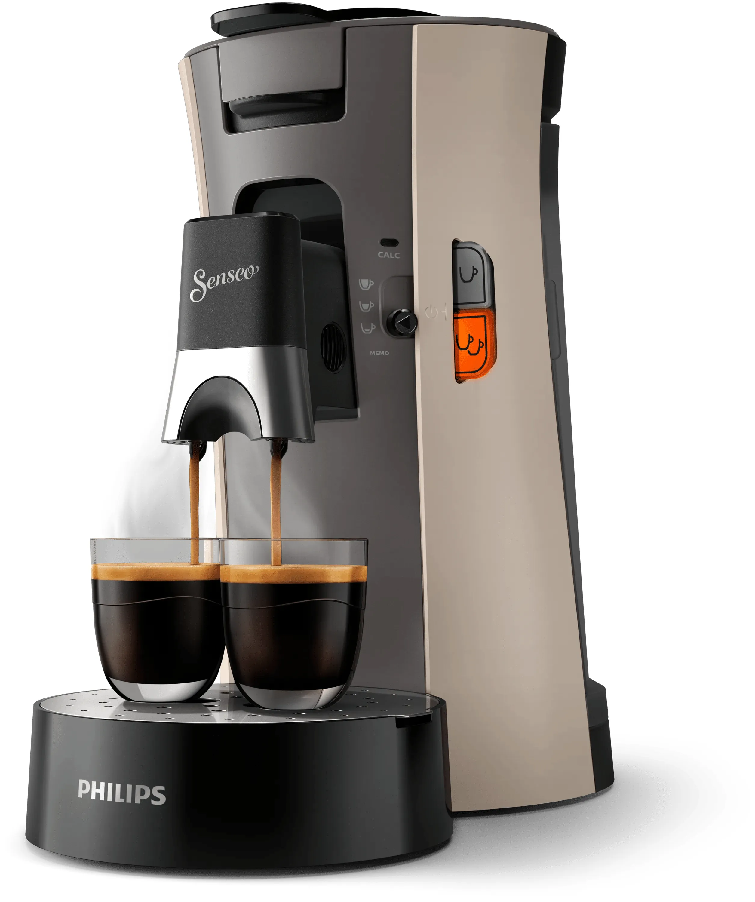 Philips SENSEO Select CSA240/30 Capsule Coffee Machine, 0.9L, Beige, Grey