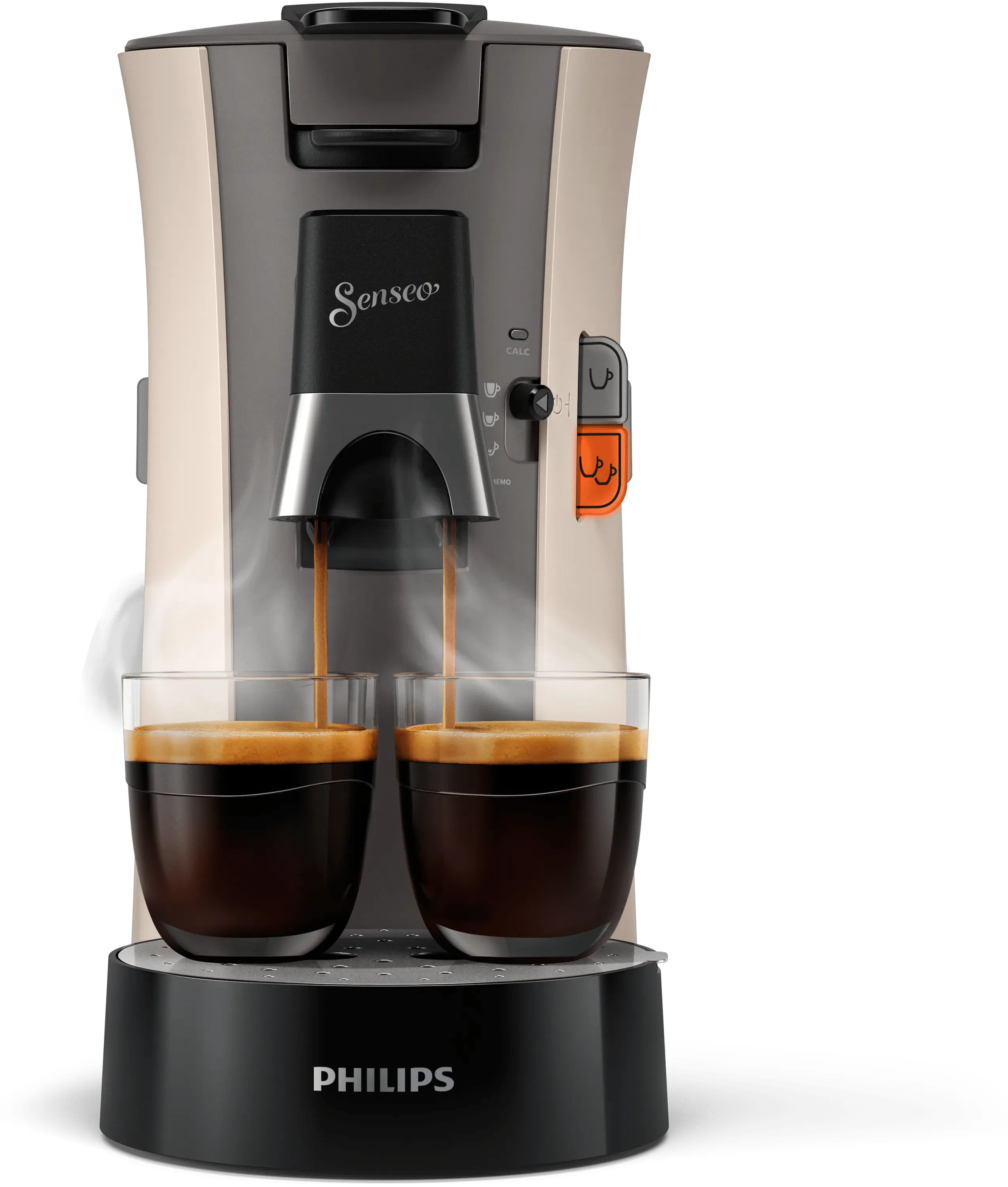 Philips SENSEO Select CSA240/30 Capsule Coffee Machine, 0.9L, Beige, Grey
