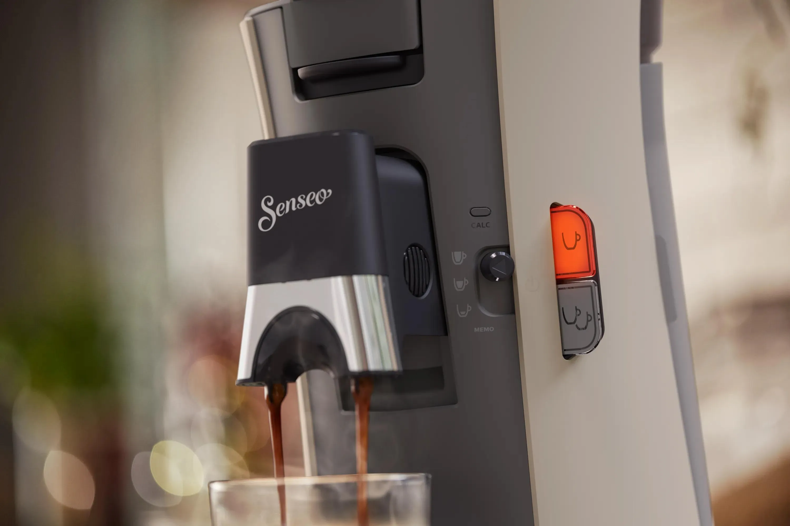 Philips SENSEO Select CSA240/30 Capsule Coffee Machine, 0.9L, Beige, Grey