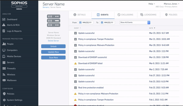 SOPHOS CENTRAL SERVER PROTECTION STANDARD,5-9SERVERS,12 MONTHS,SUBSCRIPTION,COM