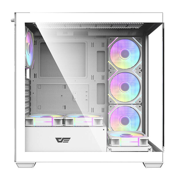 DARKFLASH DS900 Midi-Tower Case with window and RGB lighting, White
