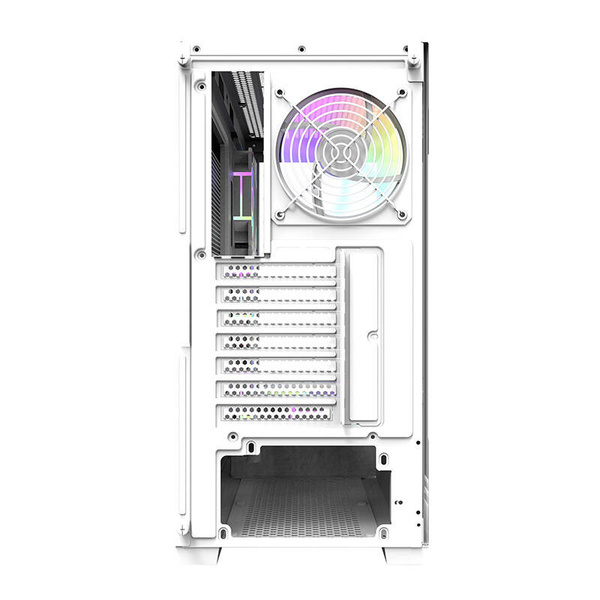 DARKFLASH DS900 Midi-Tower Case with window and RGB lighting, White