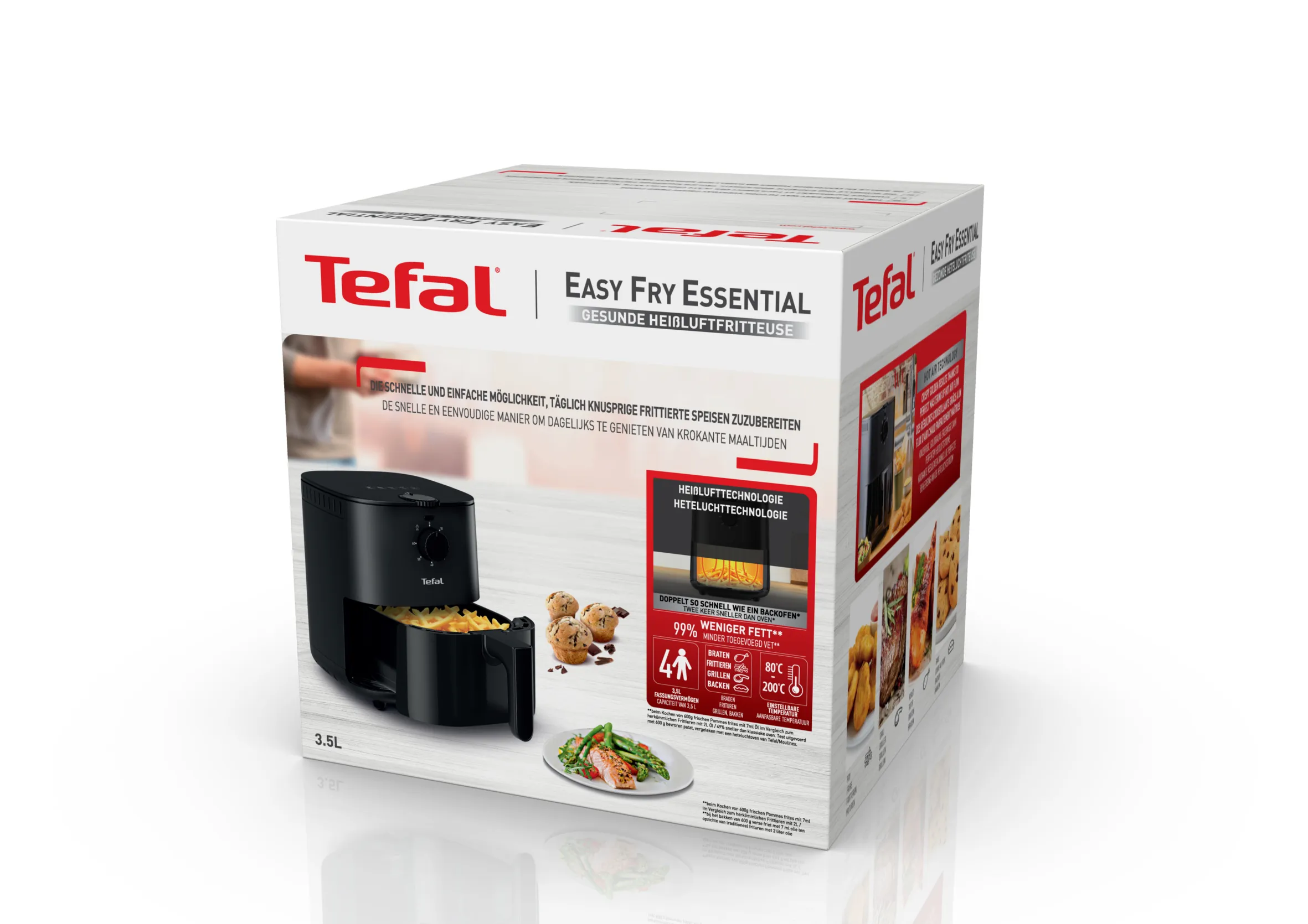 Tefal Easy Fry Essential - airfryer, grey, 3.5l