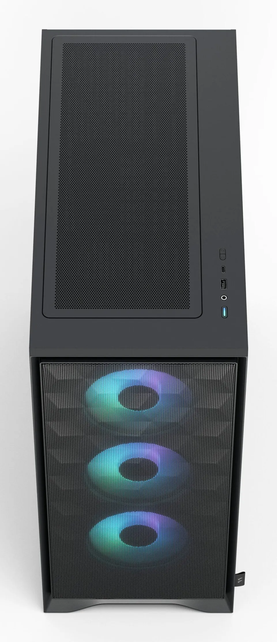 Fractal Design Pop 2 Air Midi-Tower Case with RGB lighting and window, Black
