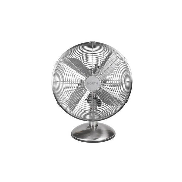 North 30cm - desk fan, satin chrome