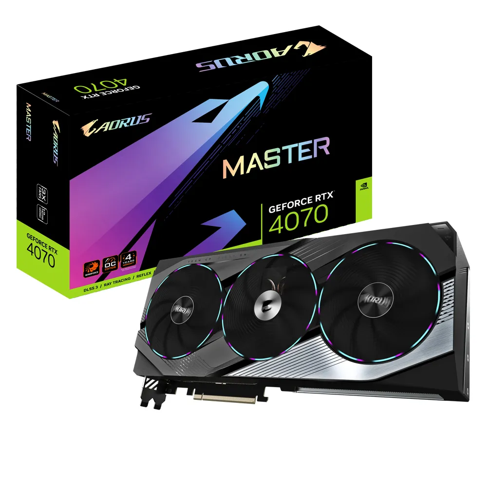 Gigabyte GeForce RTX 4070 Aorus Master 12 Gt -näytönohjain