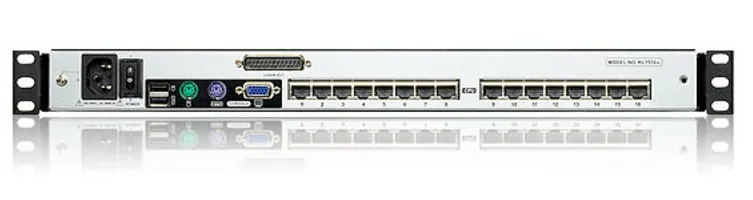 ATEN KL1516AM KVM Switch, 16-port, 17" Sk&auml;rm, Dual Rail, CAT5