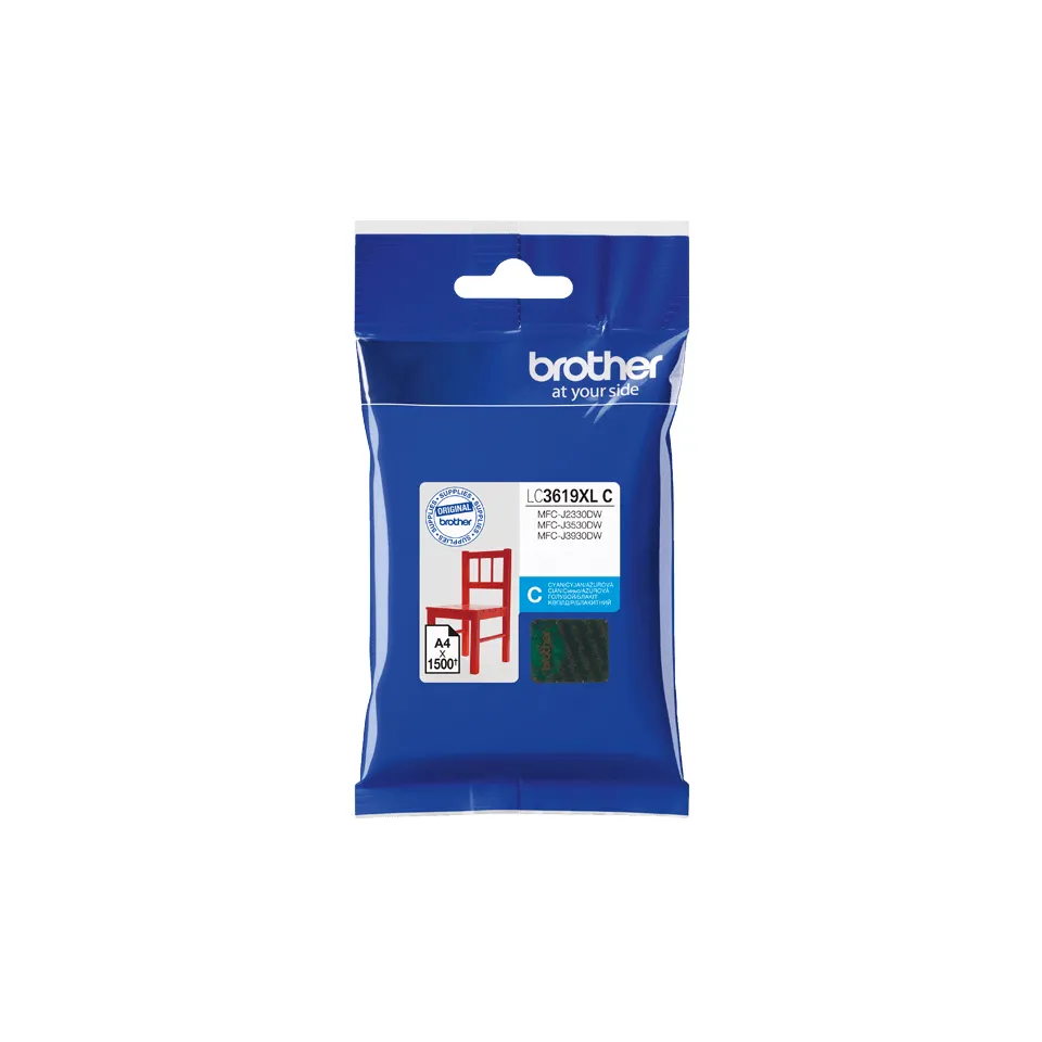 Brother LC3619XLC -mustekasetti, 16.5 ml, cyan