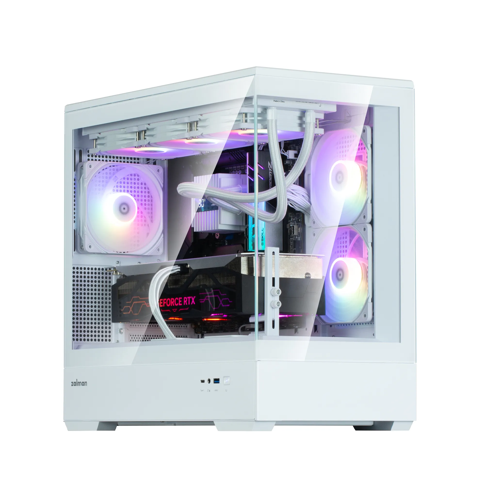 Zalman P30 V2 - Mini Tower case, window, white