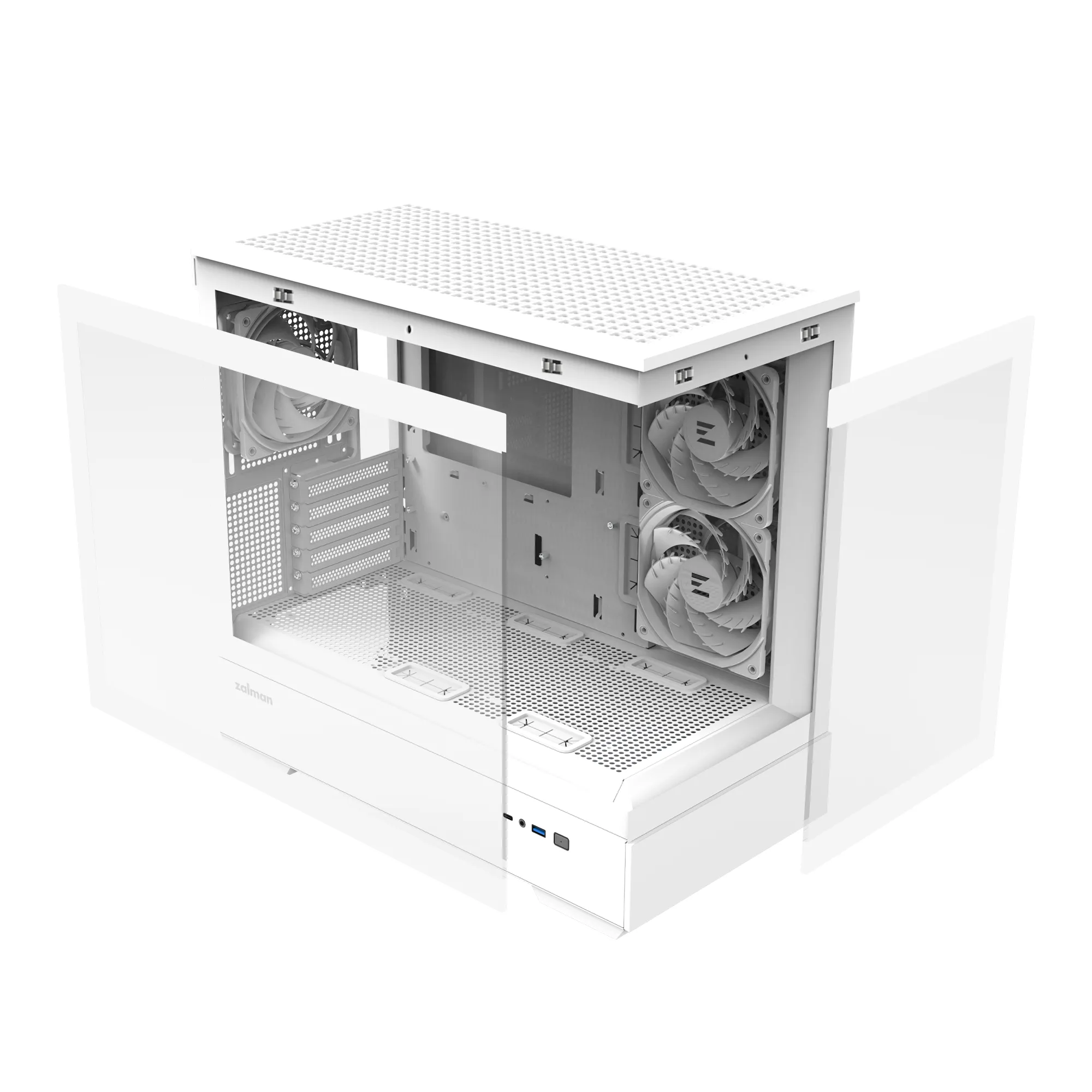 Zalman P30 V2 - Mini Tower case, window, white