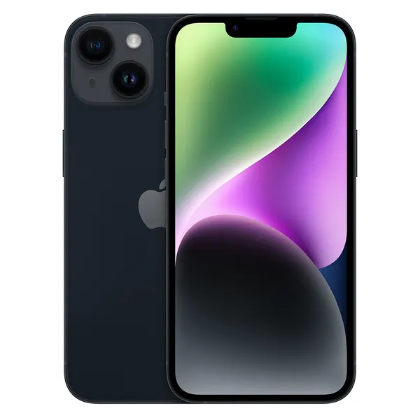 Renoverad iPhone 14 256 GB - mobiltelefon, Midnatt (Utmärkt skick)