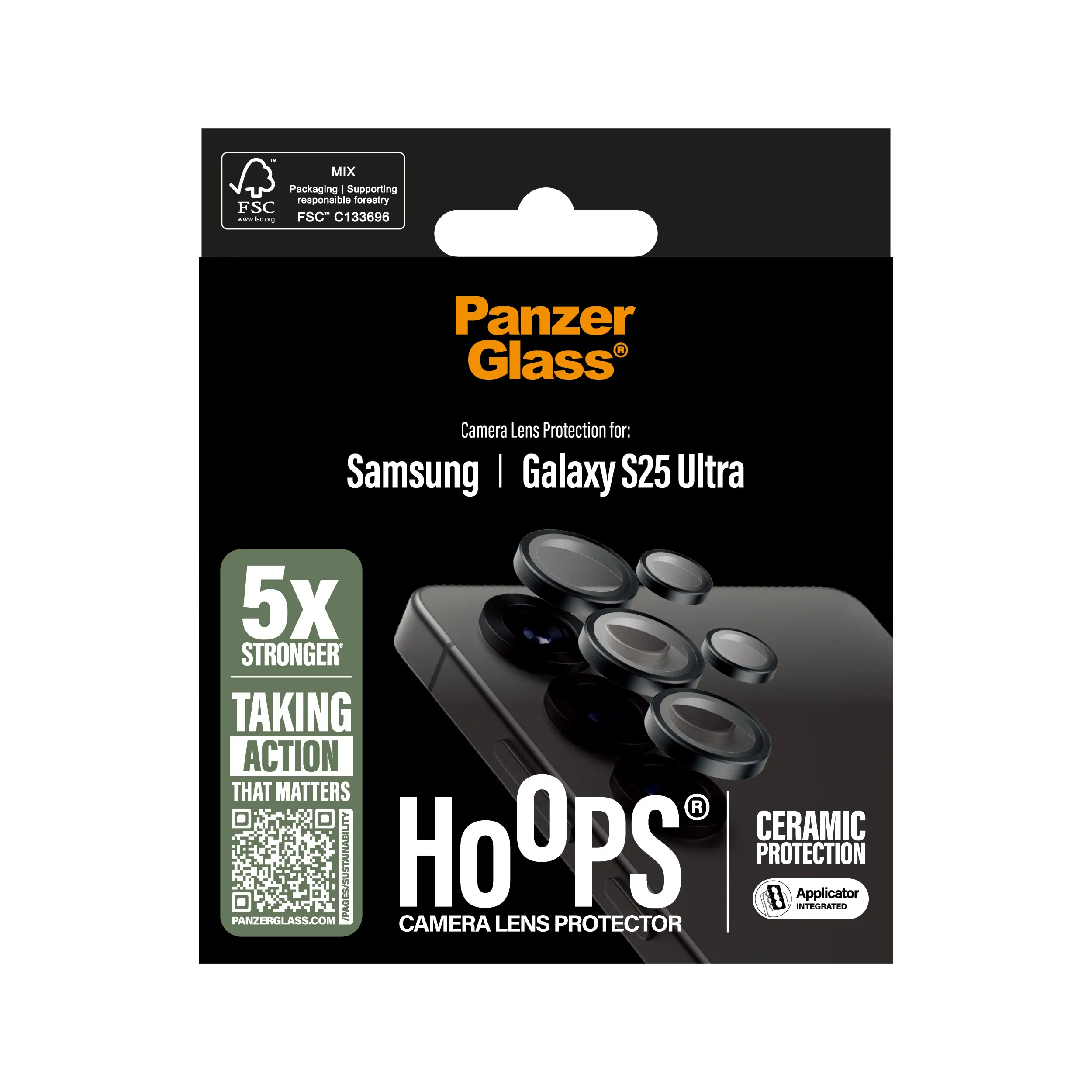 PanzerGlass Hoops Ceramic Lens Protector Galaxy S25 Ultra - Camera Lens Protector
