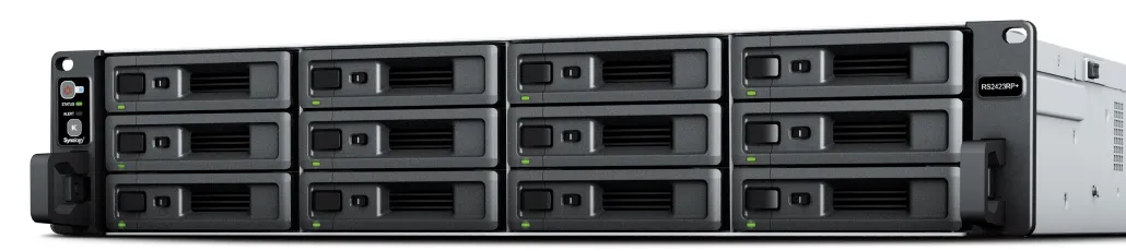 Synology Rackstation, 12-BAY, AMD QUAD CORE, 8GB RAM, Synology HDD/SSD