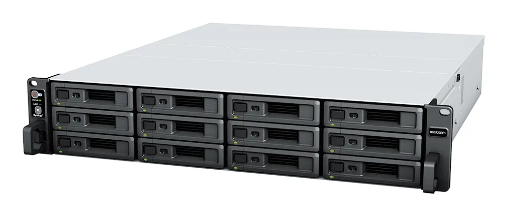 Synology Rackstation, 12-BAY, AMD QUAD CORE, 8GB RAM, Synology HDD/SSD