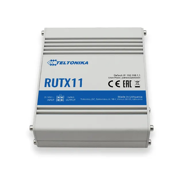 Teltonika RUTX11 - Industrial cellular router, Grey