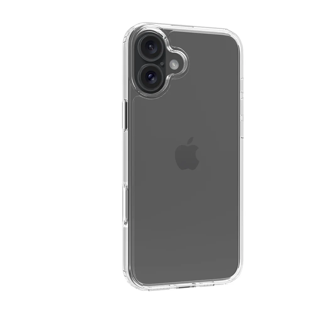 Screenor Bumper, iPhone 16 Plus -suojakuori, Läpinäkyvä