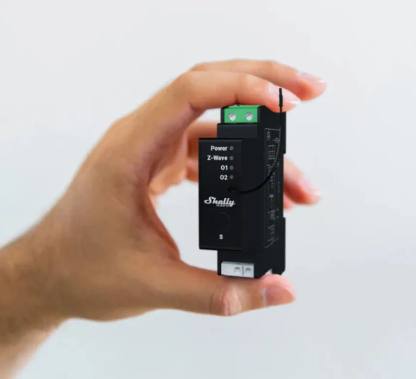 Shelly Qubino Wave Pro Shutter - smart rail switch, Z-Wave