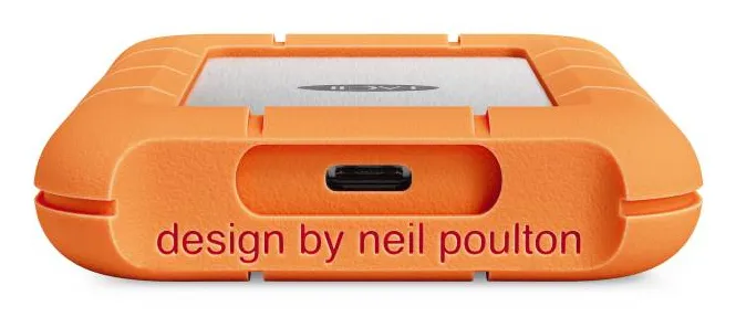 LaCie Rugged SSD4 4TB External SSD with USB-C/USB4, Rugged, Orange