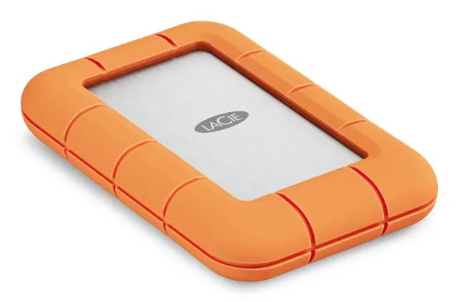 LaCie Rugged SSD4 4TB External SSD with USB-C/USB4, Rugged, Orange