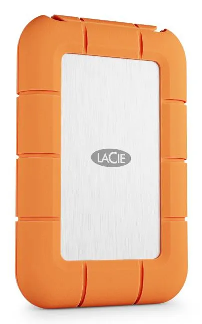 LaCie Rugged SSD4 4TB External SSD with USB-C/USB4, Rugged, Orange