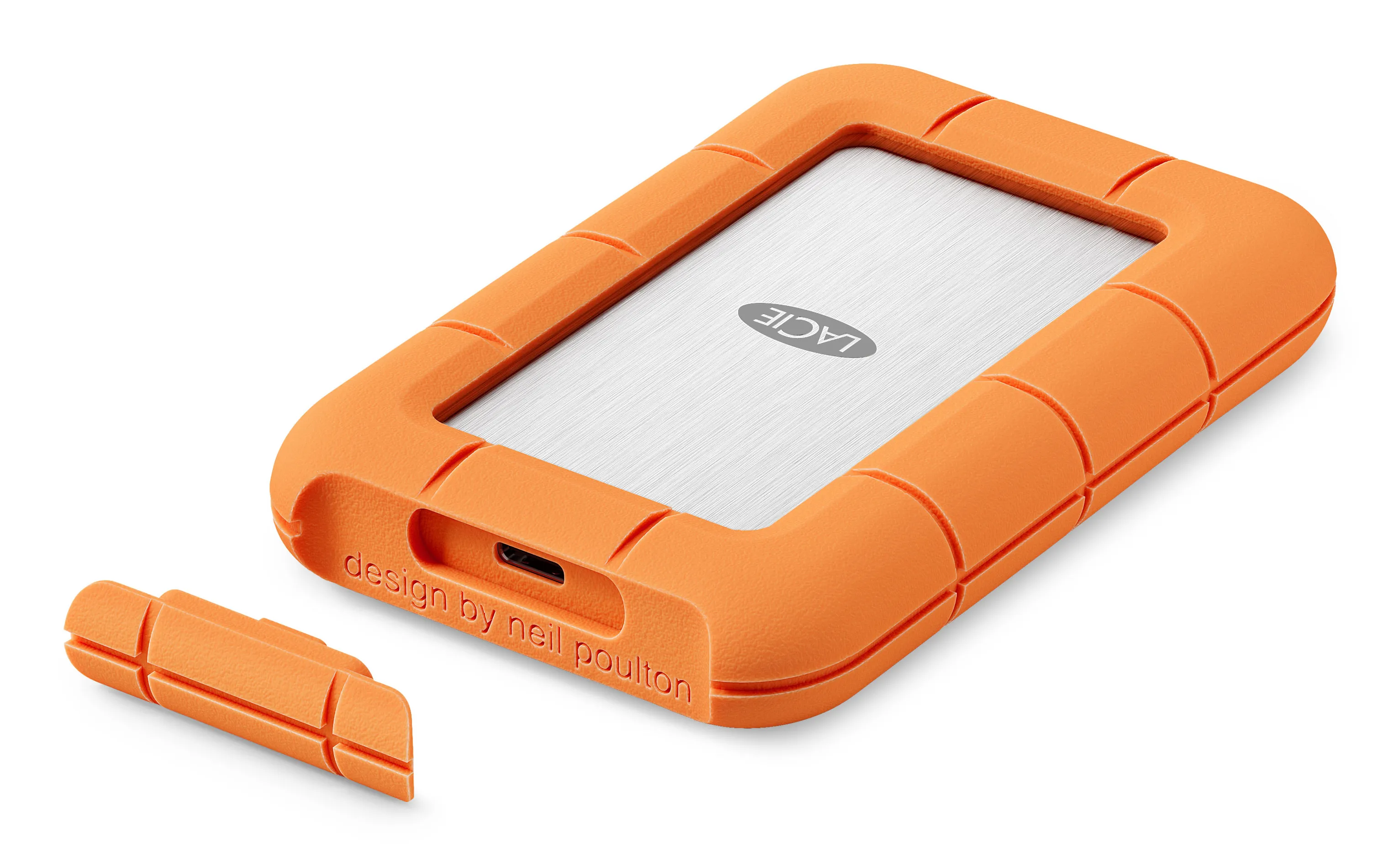 LaCie Rugged SSD4 4TB External SSD with USB-C/USB4, Rugged, Orange