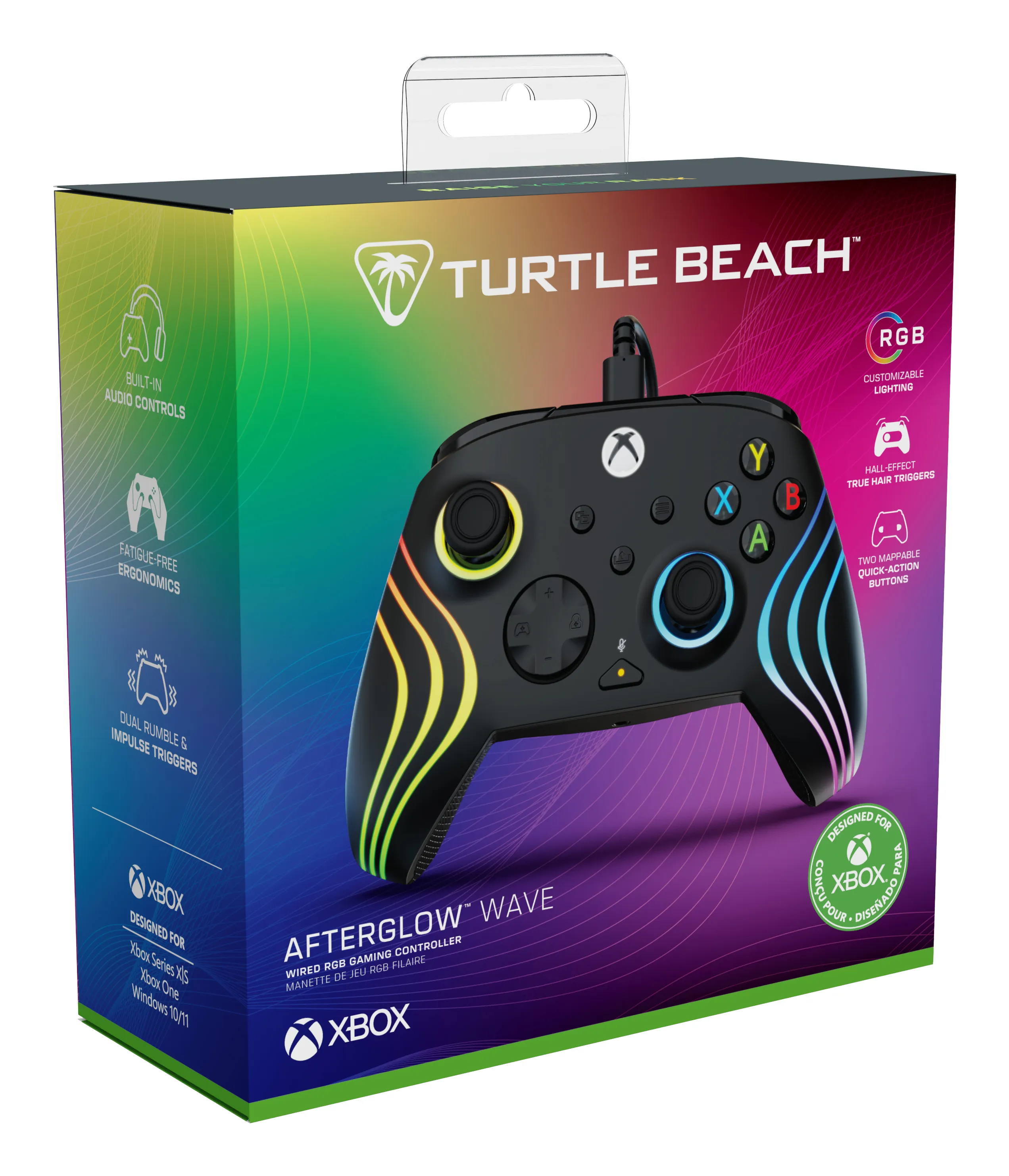 Turtle Beach Afterglow Wave Wired Controller - PC / Xbox Series X|S - Black