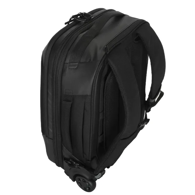 Targus 15.6'' Mobile Tech Traveller Rolling Backpack EcoSmart Black