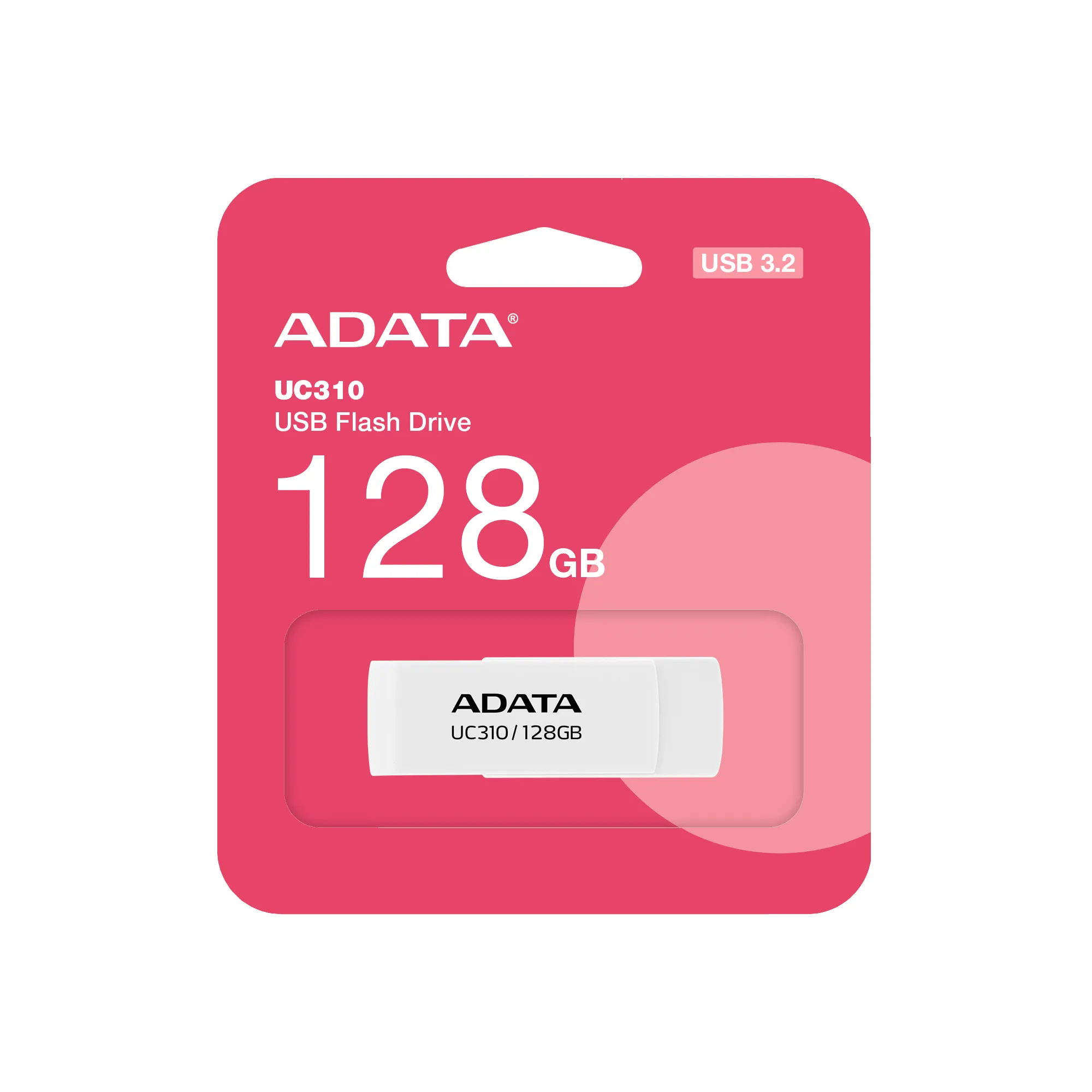 A-DATA UC310 USB 3.2 Gen 1 128GB memory stick, White