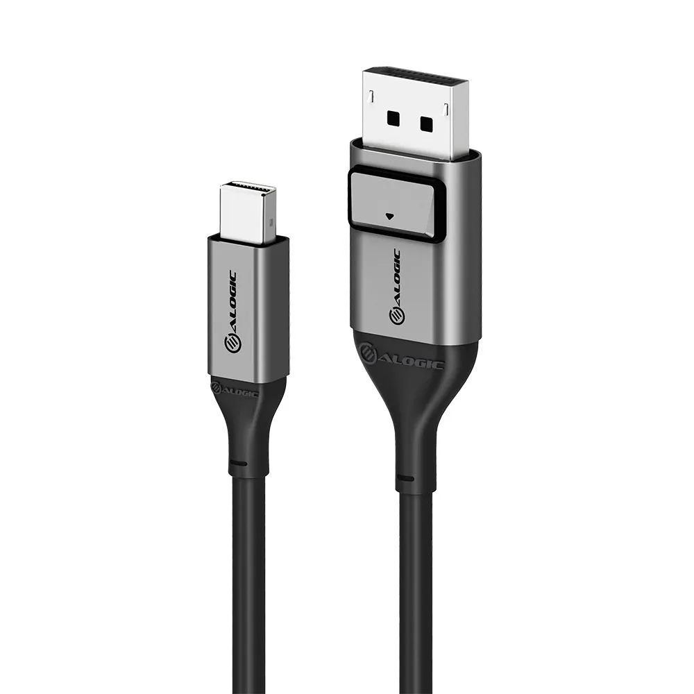 Alogic  DisplayPort &ndash; Mini DisplayPort 1.4 - cable, 2 m, Black, Grey