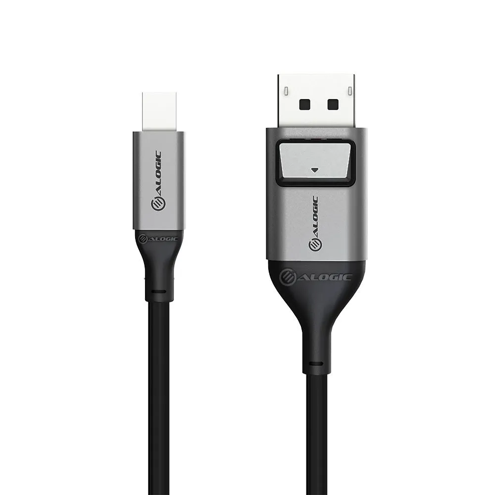 Alogic  DisplayPort &ndash; Mini DisplayPort 1.4 - cable, 2 m, Black, Grey