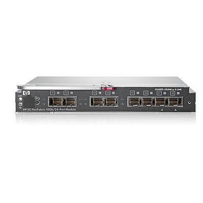 HPE Virtual Connect FlexFabric 10Gb/24-Port Enterprise Edition - Kytkin - Hallinnoitu - 16 x 10Gb Ethernet (backplane) + 4 x 10Gb Ethernet/8Gb Fibre Channel SFP