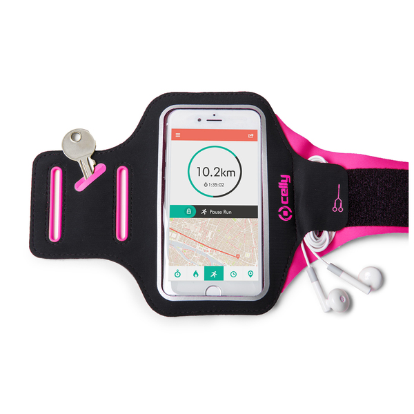 CELLY ARMBAND UP TO 6.2" BLACK/PINK