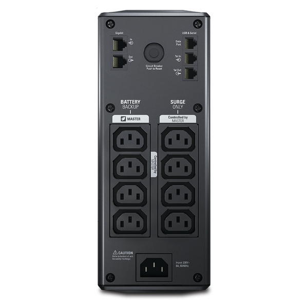 APC Power-Saving Back-UPS Pro 900 VA / 540 W  230V  4,5 min (50% 17 min). L&auml;ht&ouml;liitynn&auml;t  4x IEC C13 akkuvarmennettua ja 4x IEC C13 vain ylij&auml;nnitesuojattua. US