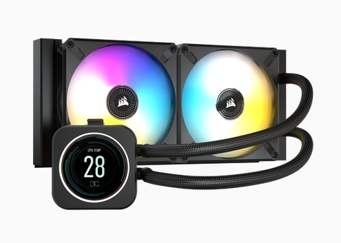 Corsair iCUE H100i Elite LCD 240mm - AiO liquid cooler