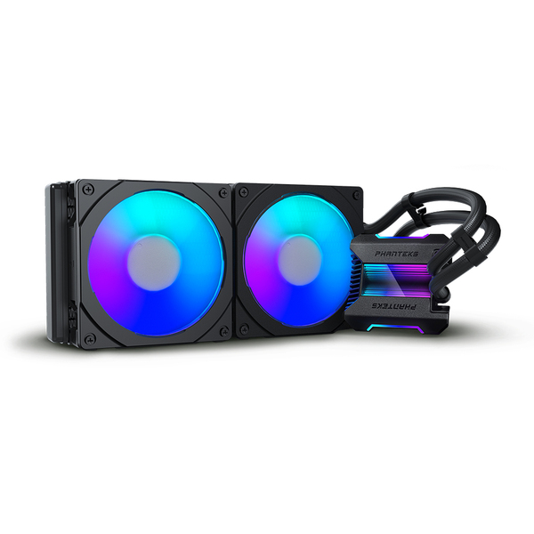 Phanteks Glacier One 280MP D-RGB AIO Liquid CPU Cooler, Black