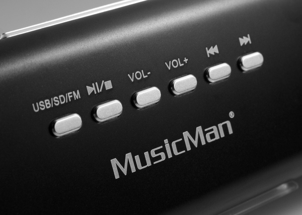 Technaxx MusicMan MA Soundstation MP3-spelare, FM-radio, USB och Micro