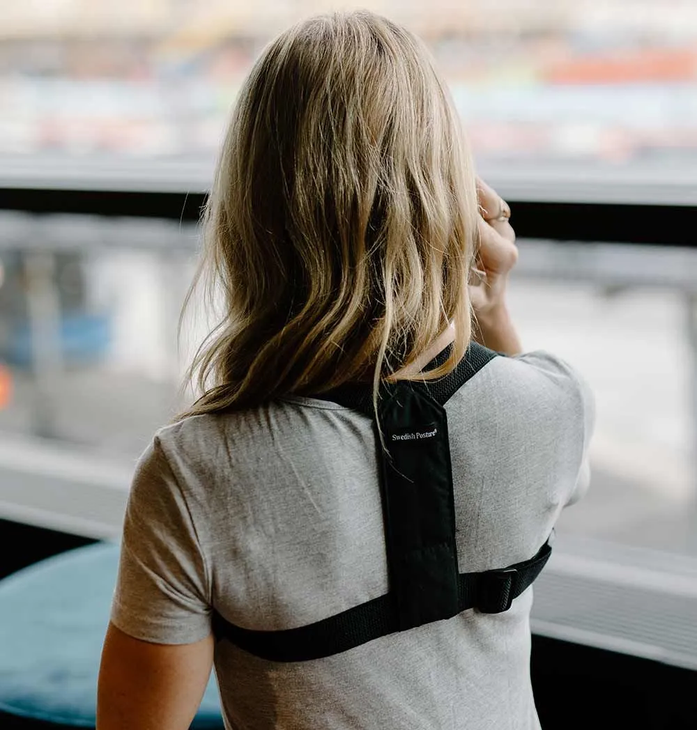 SWEDISH POSTURE Shoulder Brace Classic M-L Black