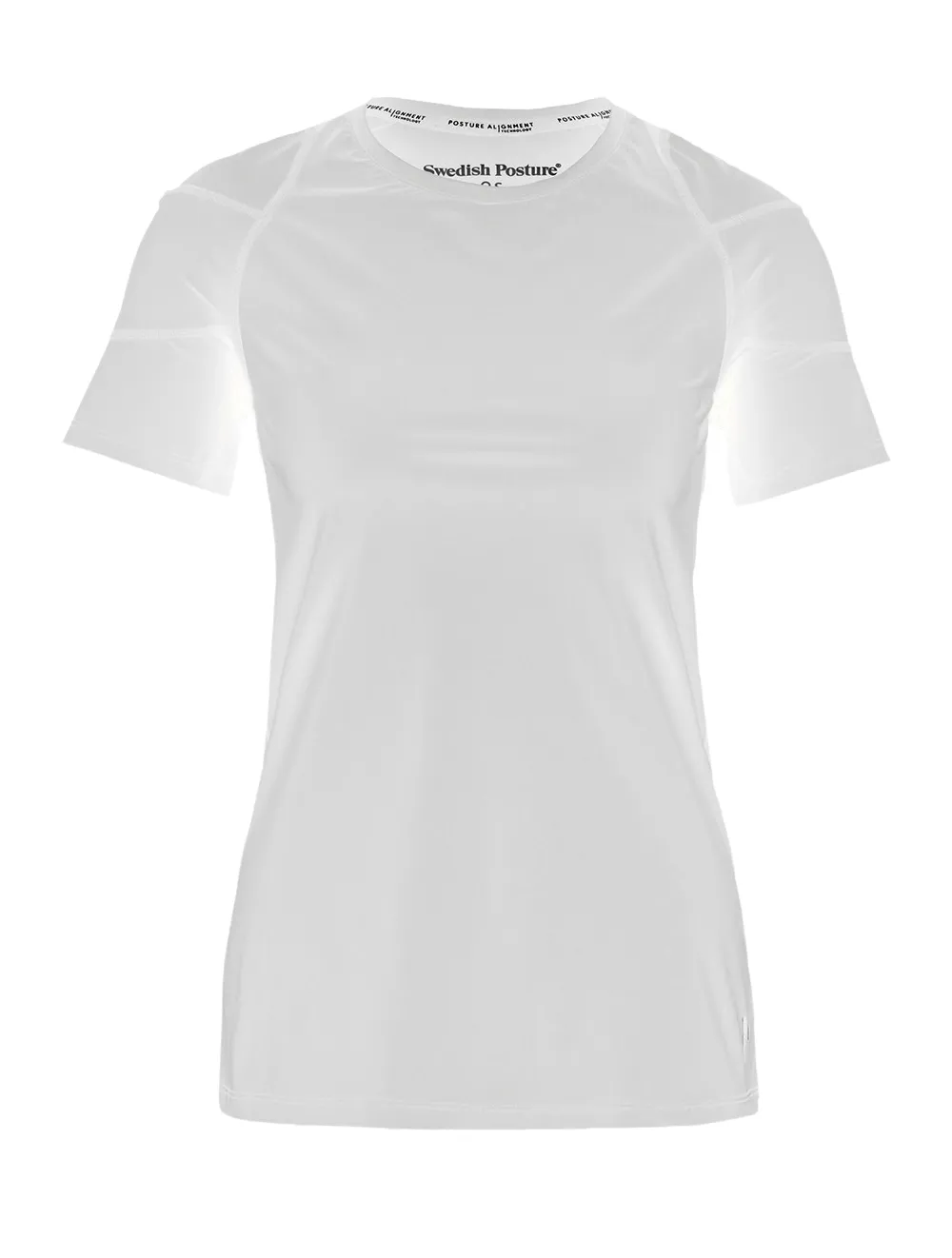 SWEDISH POSTURE T-Shirt Women Posture Reminder L White SWEDISH POSTURE T-Shirt Women Posture Reminder L White