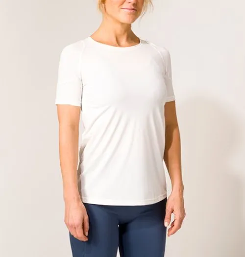 SWEDISH POSTURE T-Shirt Women Posture Reminder L White SWEDISH POSTURE T-Shirt Women Posture Reminder L White
