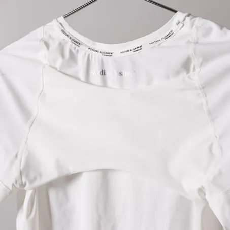 SWEDISH POSTURE T-Shirt Women Posture Reminder L White SWEDISH POSTURE T-Shirt Women Posture Reminder L White