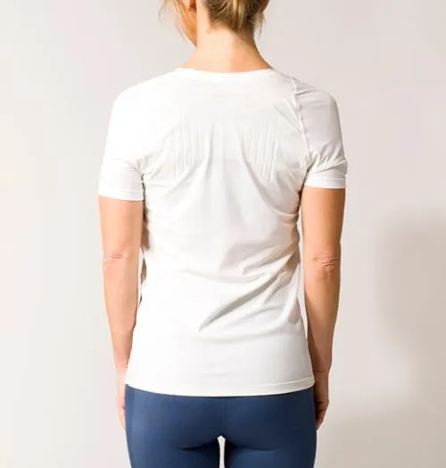 SWEDISH POSTURE T-Shirt Women Posture Reminder L White SWEDISH POSTURE T-Shirt Women Posture Reminder L White